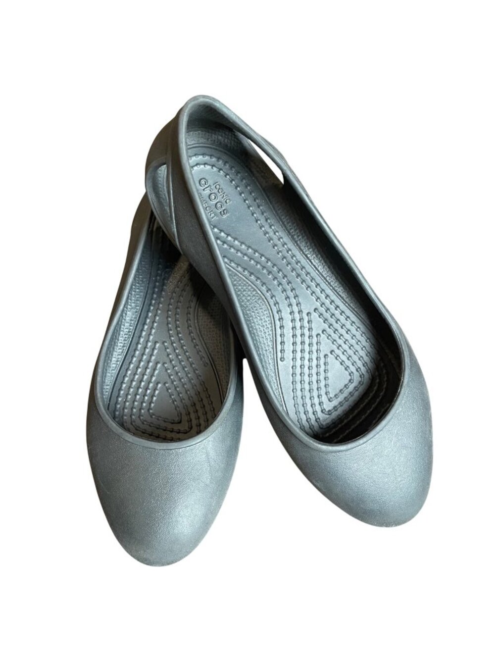 Crocs Kadee Ballet Flats Women's Size 4 Big Girls Size 2‎ Black Color Waterproof